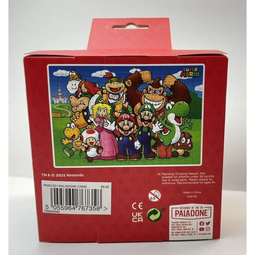 SUPER MARIO ~250 PCS~JIGSAW PUZZLE PALADONE NINTENDO WITH TIN BOX